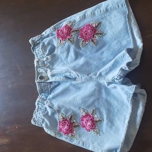 Denim shorts size large